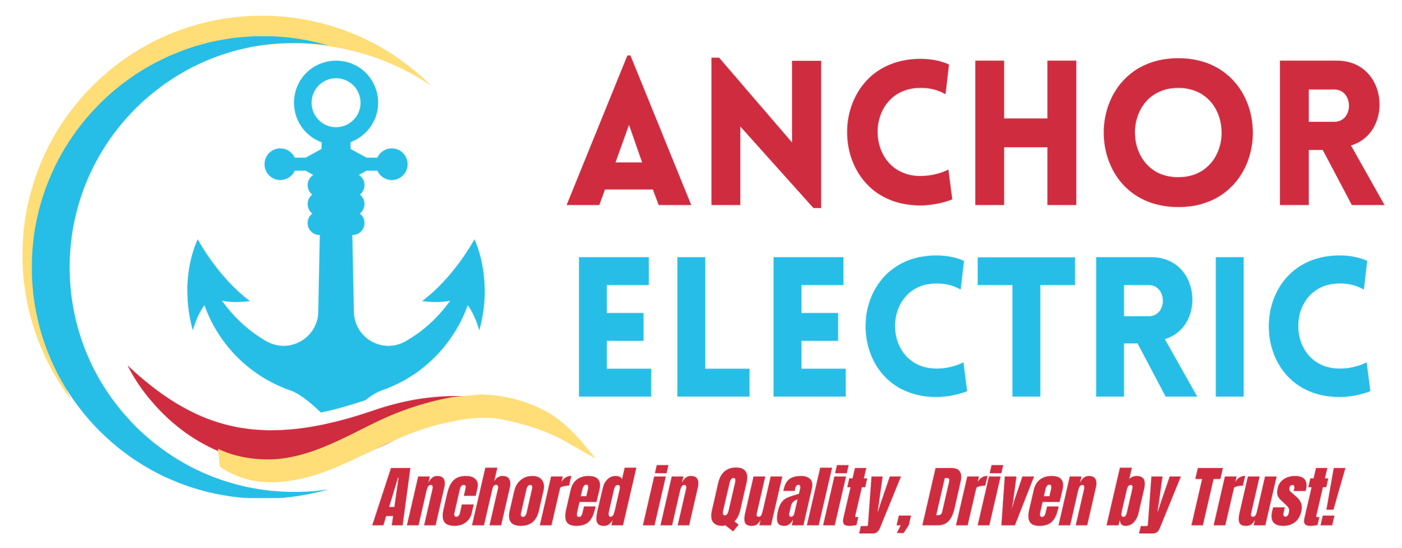 Anchor Electric logo, professional residential and commercial electrician services in Sarasota Florida, quality electrical contractors