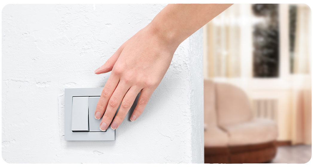 Residential lighting switch installation by Anchor Electric, your trusted licensed electrician in Sarasota, Florida